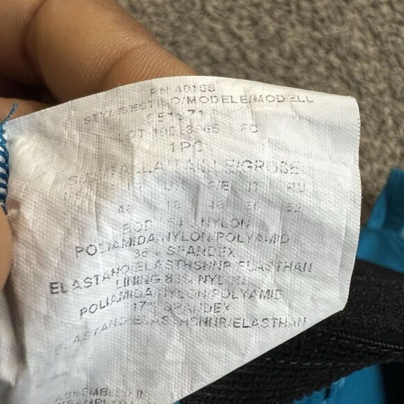 Miraclesuit Spectra Banded One Piece Swimsuit Solid Blue Plus Size US 16 UK 18 - Picture 6 of 8